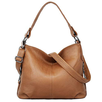 Genuine Leather Shoulder Bag Stylish Hobo Purse Womens Crossbody Bag Travel Top-Handle Handbag